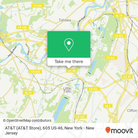 Mapa de AT&T (AT&T Store), 605 US-46