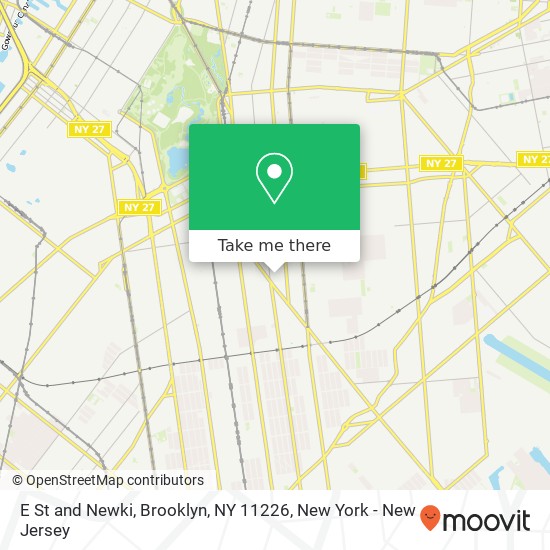 Mapa de E St and Newki, Brooklyn, NY 11226