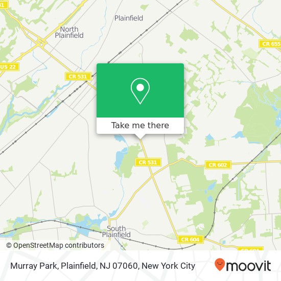 Mapa de Murray Park, Plainfield, NJ 07060