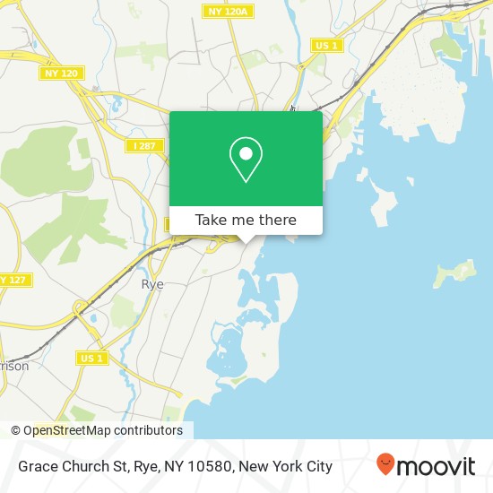 Mapa de Grace Church St, Rye, NY 10580