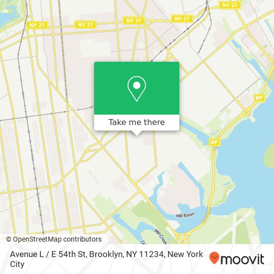 Avenue L / E 54th St, Brooklyn, NY 11234 map