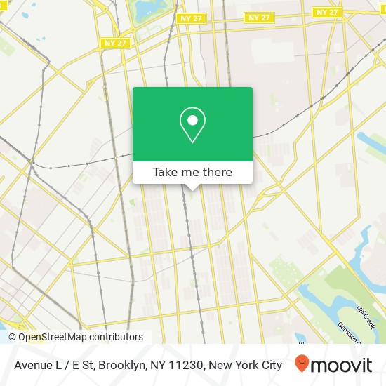 Avenue L / E St, Brooklyn, NY 11230 map