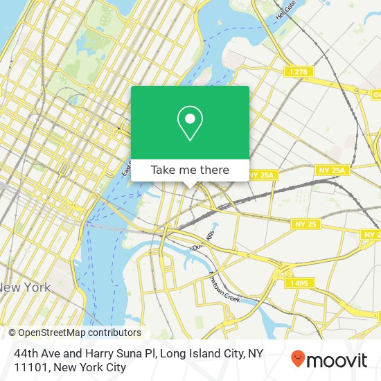 44th Ave and Harry Suna Pl, Long Island City, NY 11101 map