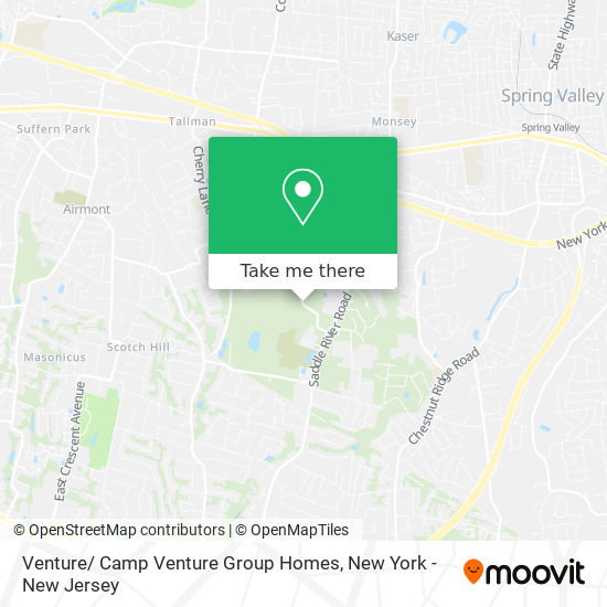 Venture/ Camp Venture Group Homes map