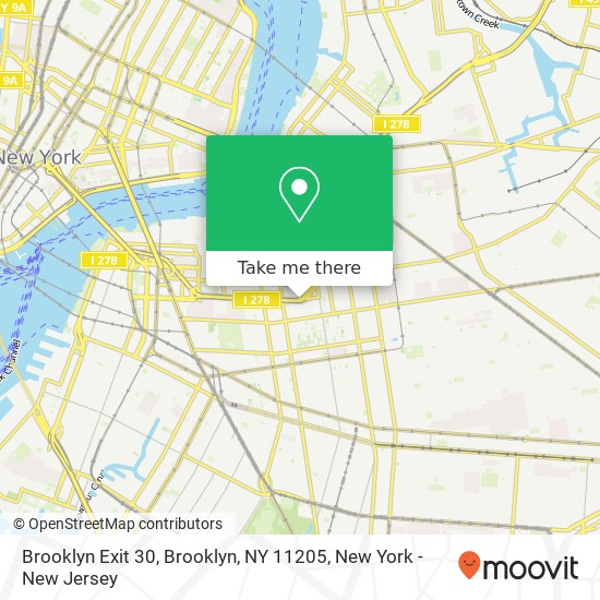 Brooklyn Exit 30, Brooklyn, NY 11205 map