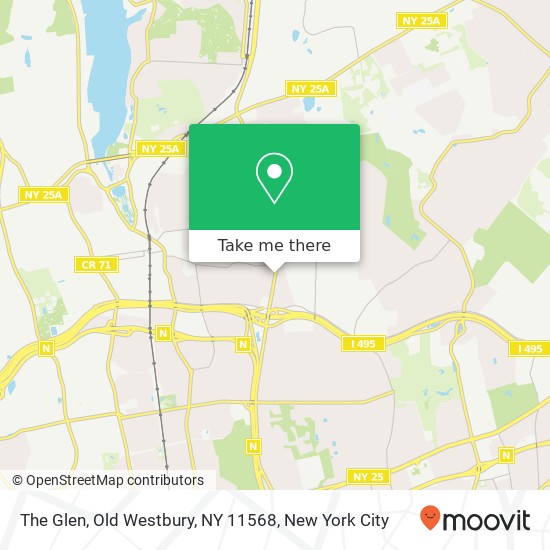 Mapa de The Glen, Old Westbury, NY 11568