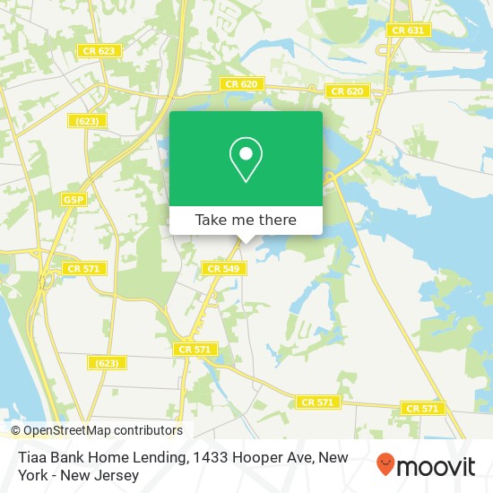 Tiaa Bank Home Lending, 1433 Hooper Ave map