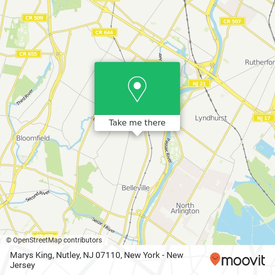 Marys King, Nutley, NJ 07110 map