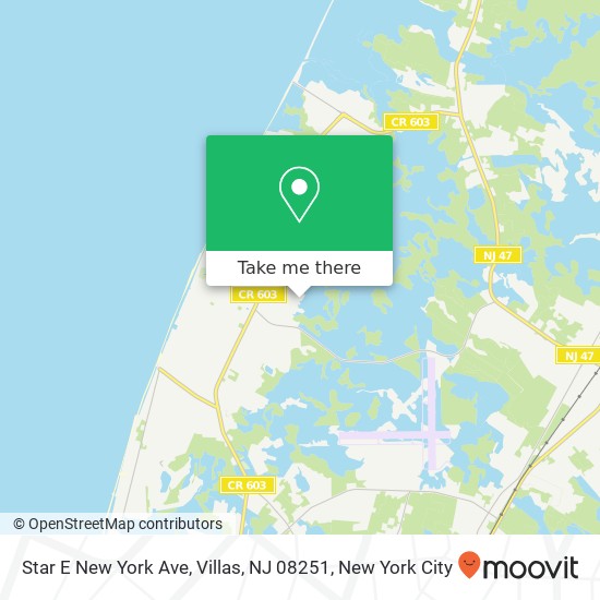 Star E New York Ave, Villas, NJ 08251 map