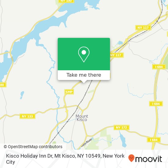 Mapa de Kisco Holiday Inn Dr, Mt Kisco, NY 10549