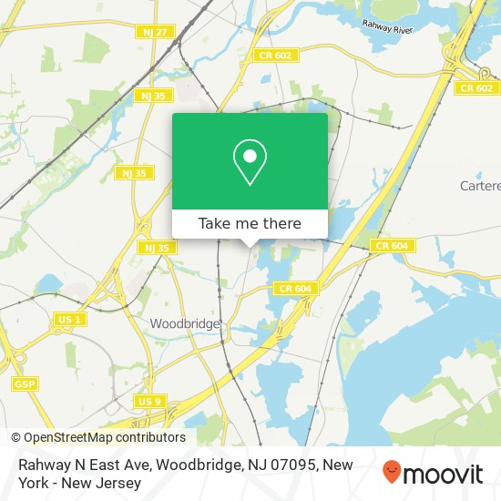 Rahway N East Ave, Woodbridge, NJ 07095 map