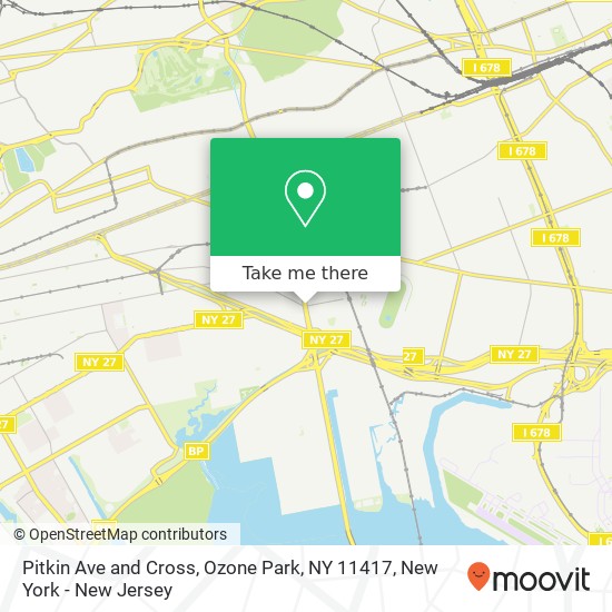 Mapa de Pitkin Ave and Cross, Ozone Park, NY 11417