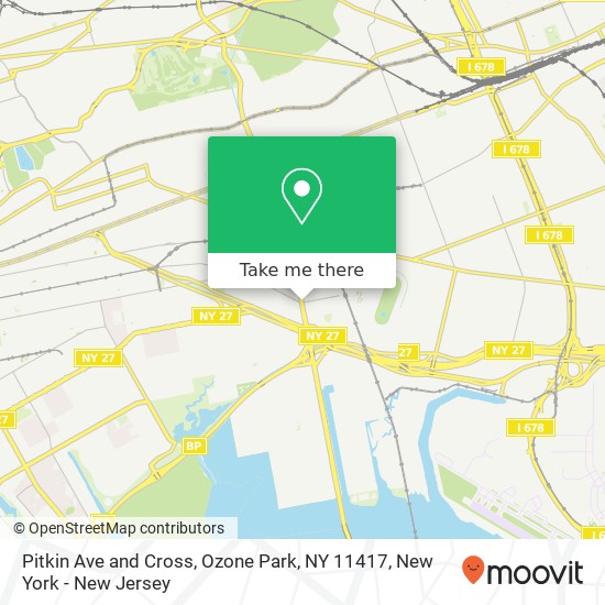Pitkin Ave and Cross, Ozone Park, NY 11417 map