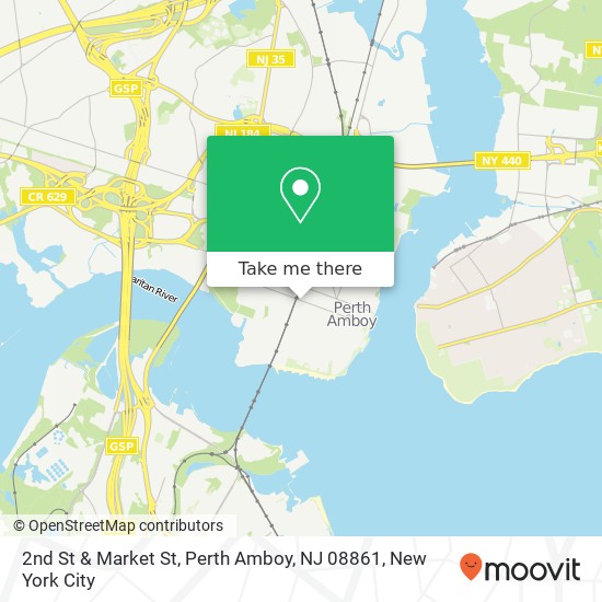 2nd St & Market St, Perth Amboy, NJ 08861 map