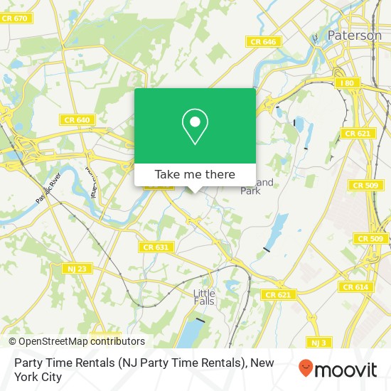 Party Time Rentals map