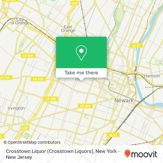 Mapa de Crosstown Liquor (Crosstown Liquors)