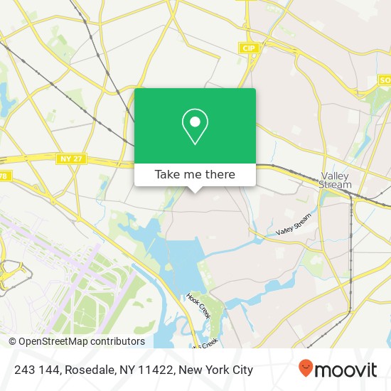 Mapa de 243 144, Rosedale, NY 11422