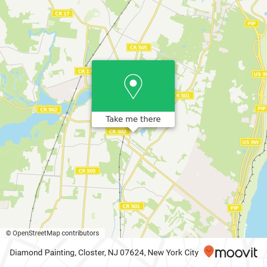 Mapa de Diamond Painting, Closter, NJ 07624