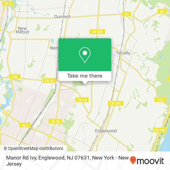 Manor Rd Ivy, Englewood, NJ 07631 map