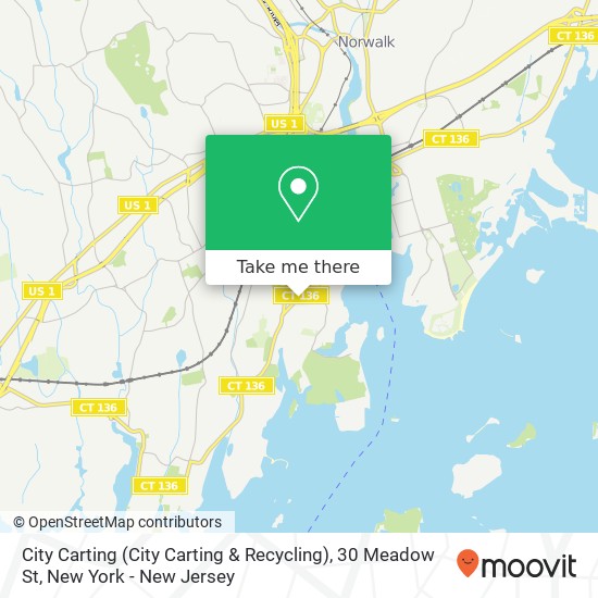 Mapa de City Carting (City Carting & Recycling), 30 Meadow St