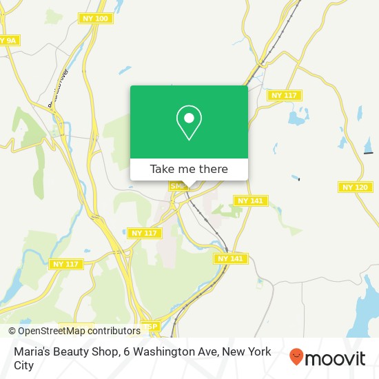 Mapa de Maria's Beauty Shop, 6 Washington Ave