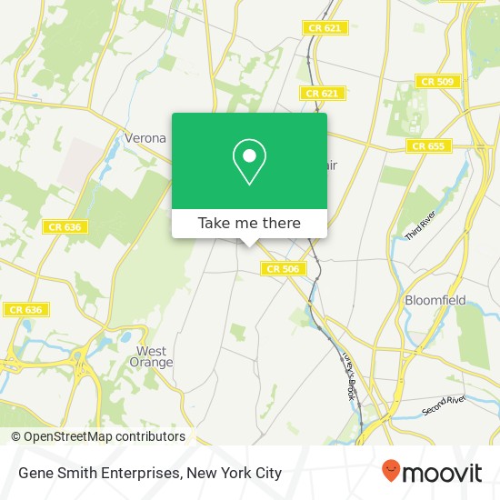 Mapa de Gene Smith Enterprises