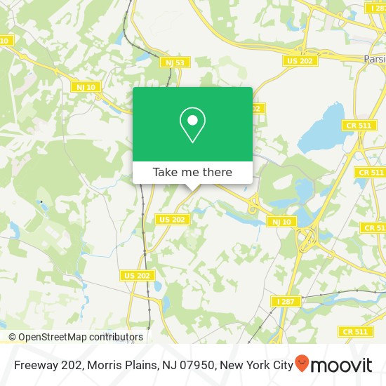 Freeway 202, Morris Plains, NJ 07950 map