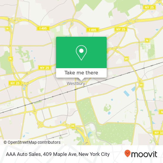 Mapa de AAA Auto Sales, 409 Maple Ave