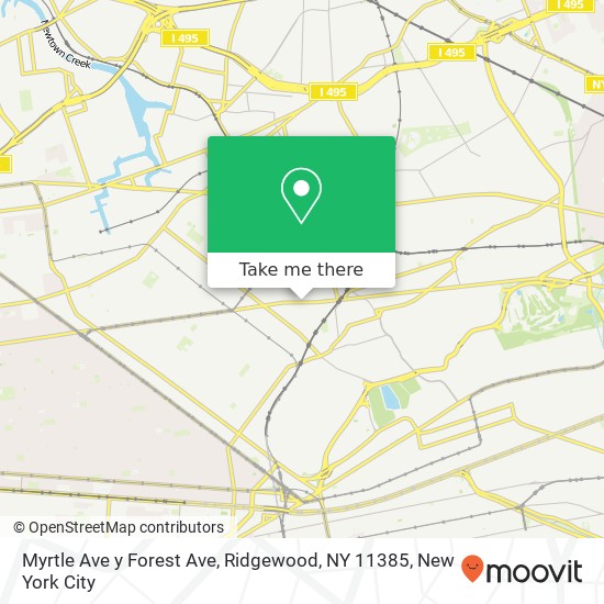 Myrtle Ave y Forest Ave, Ridgewood, NY 11385 map
