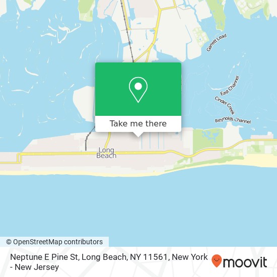 Mapa de Neptune E Pine St, Long Beach, NY 11561
