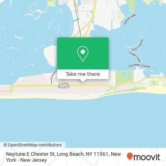 Mapa de Neptune E Chester St, Long Beach, NY 11561