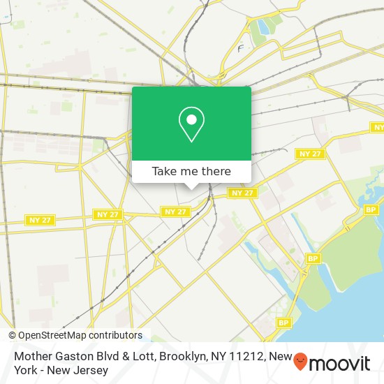 Mother Gaston Blvd & Lott, Brooklyn, NY 11212 map