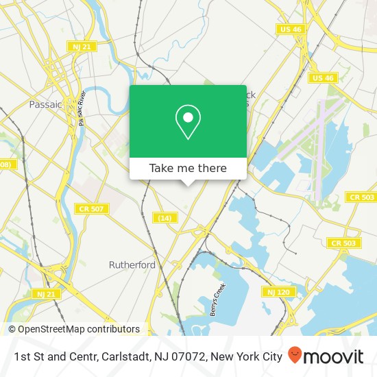 1st St and Centr, Carlstadt, NJ 07072 map
