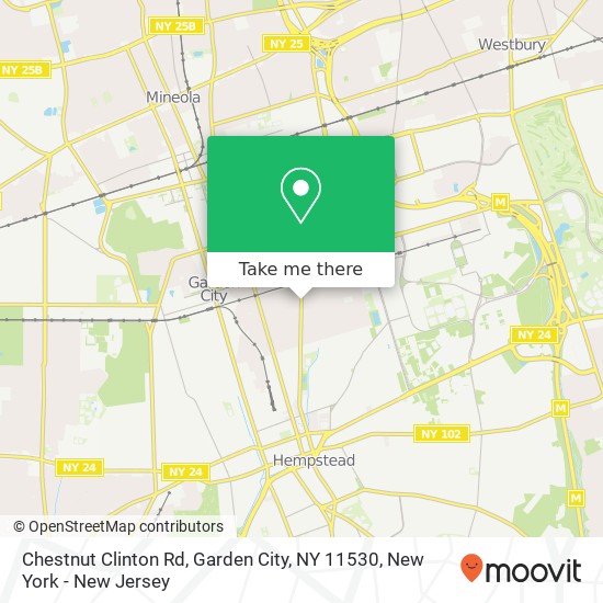 Chestnut Clinton Rd, Garden City, NY 11530 map