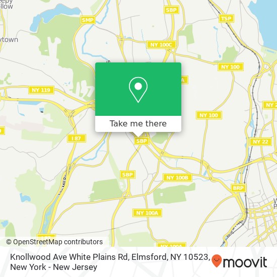 Mapa de Knollwood Ave White Plains Rd, Elmsford, NY 10523