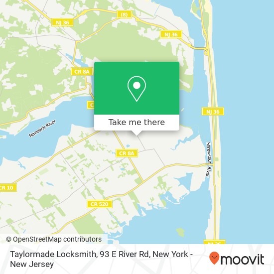 Taylormade Locksmith, 93 E River Rd map