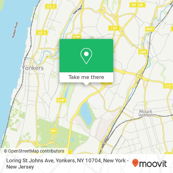 Mapa de Loring St Johns Ave, Yonkers, NY 10704