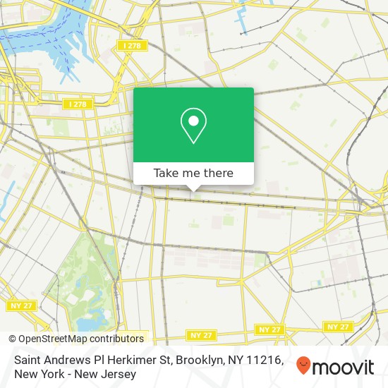 Mapa de Saint Andrews Pl Herkimer St, Brooklyn, NY 11216