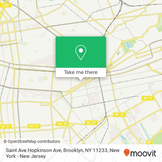 Saint Ave Hopkinson Ave, Brooklyn, NY 11233 map