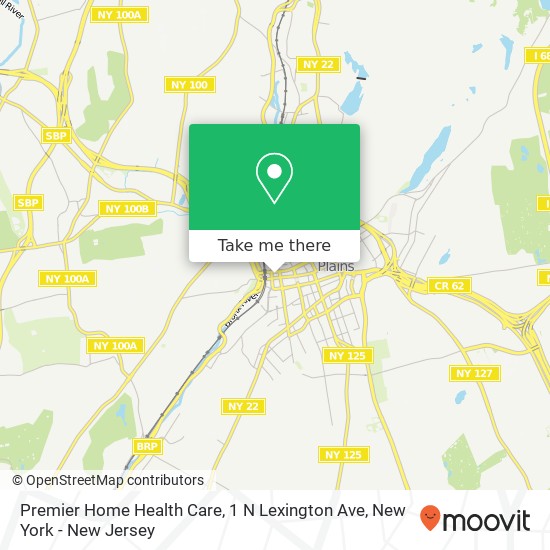 Mapa de Premier Home Health Care, 1 N Lexington Ave