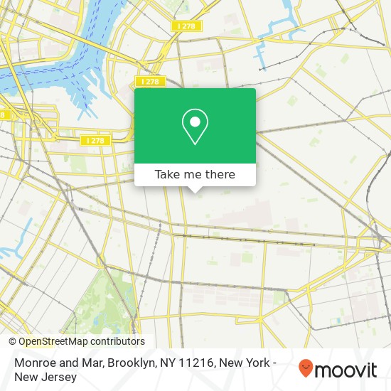 Mapa de Monroe and Mar, Brooklyn, NY 11216