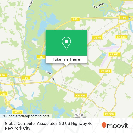 Global Computer Associates, 80 US Highway 46 map