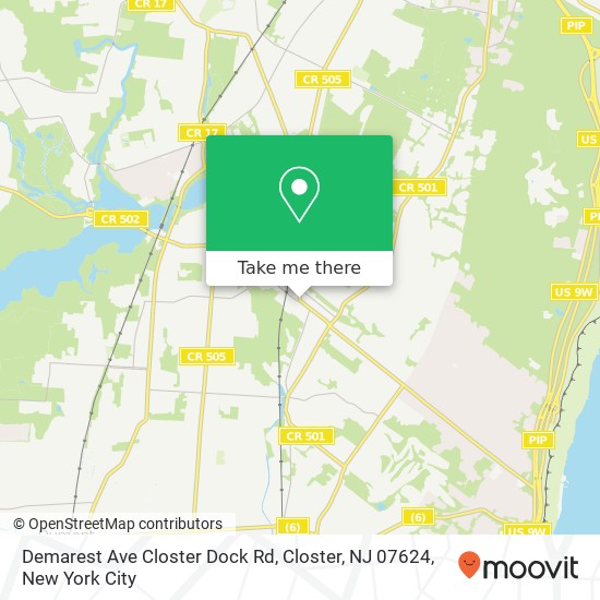 Demarest Ave Closter Dock Rd, Closter, NJ 07624 map