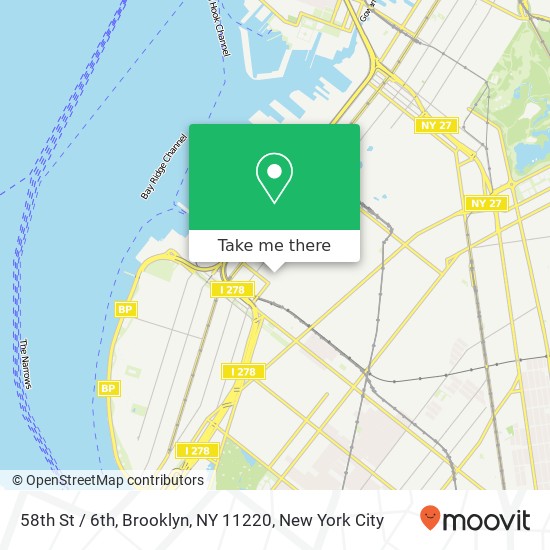 58th St / 6th, Brooklyn, NY 11220 map