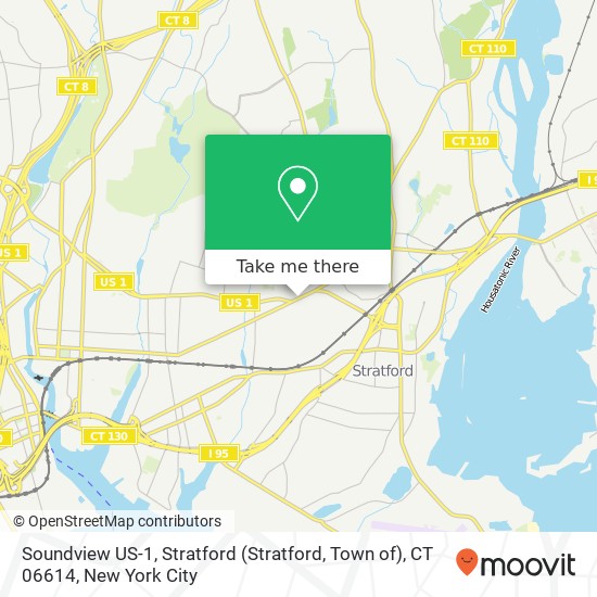 Soundview US-1, Stratford (Stratford, Town of), CT 06614 map