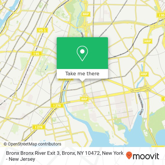 Bronx Bronx River Exit 3, Bronx, NY 10472 map