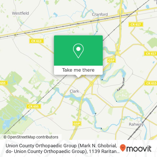 Union County Orthopaedic Group (Mark N. Ghobrial, do- Union County Orthopaedic Group), 1139 Raritan Rd map