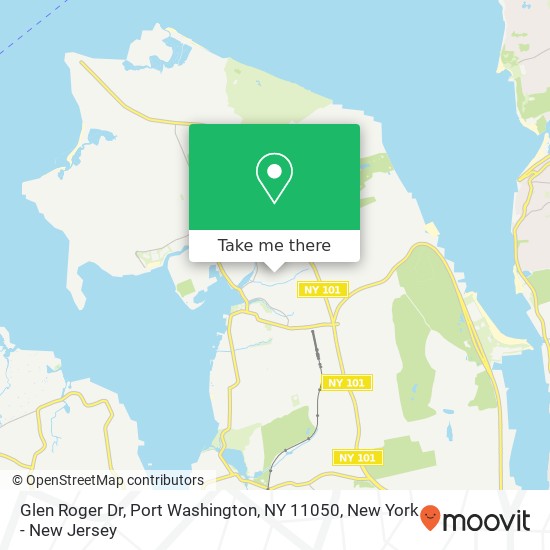 Mapa de Glen Roger Dr, Port Washington, NY 11050