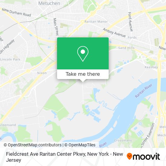 Mapa de Fieldcrest Ave Raritan Center Pkwy