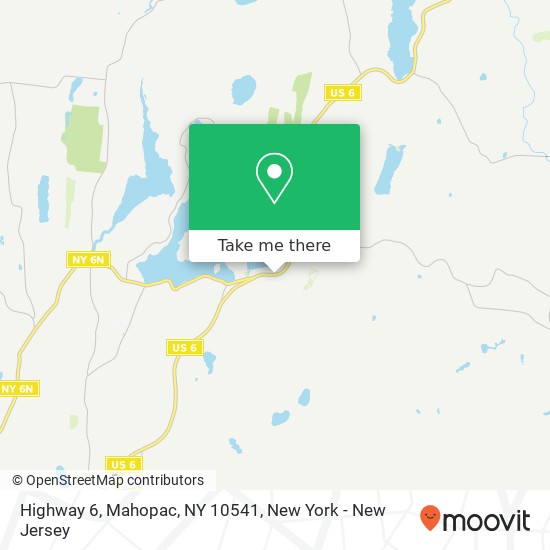 Mapa de Highway 6, Mahopac, NY 10541